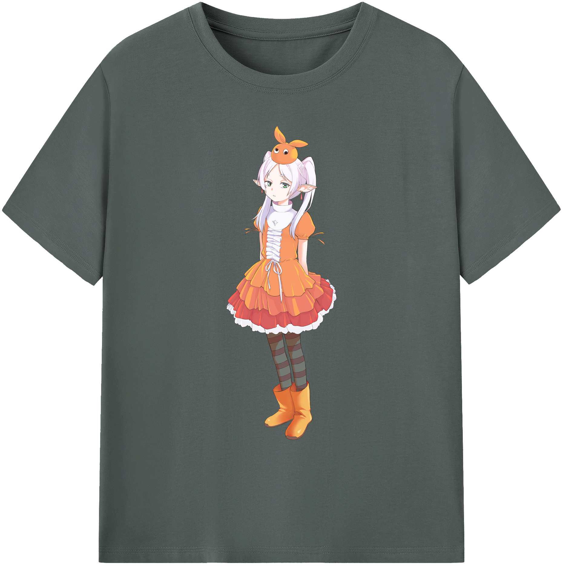 （画像用） 葬送のフリーレン Frieren 綿100％ メンズ半袖Tシャツ｜肌触りやわらか＆通気性